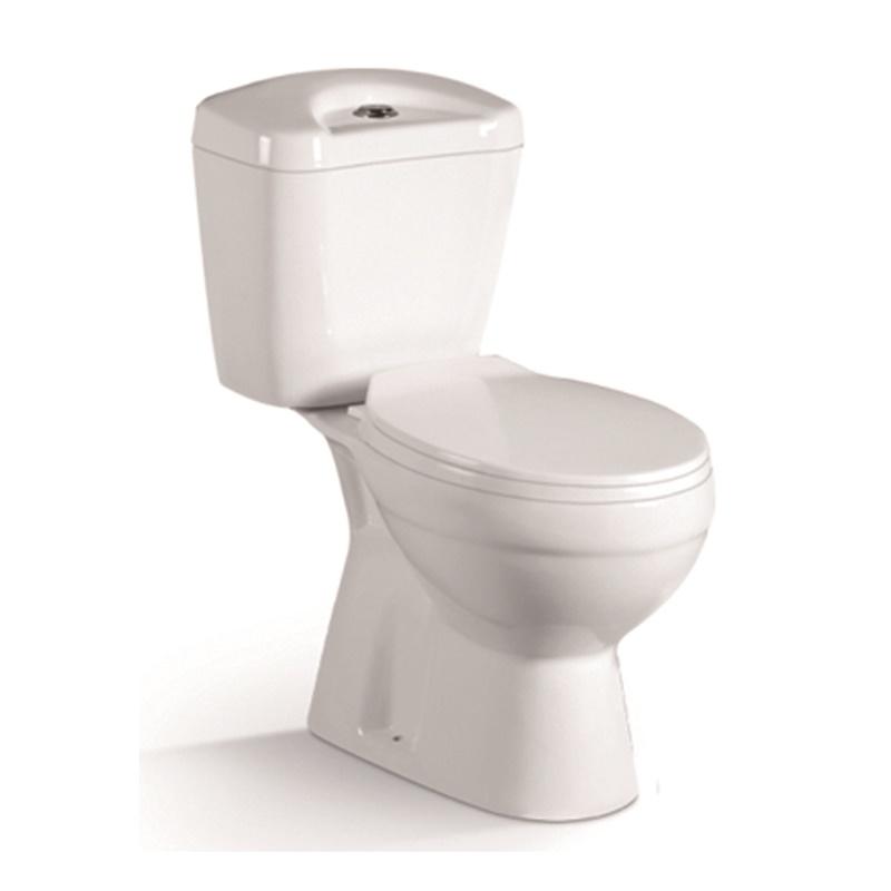 YS22207S 2-delad toalett i keramik, nära kopplad S-fällbar toalett;