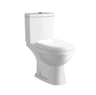 YS22211P 2-delad toalett i keramik, nära kopplad P-fällbar toalett;