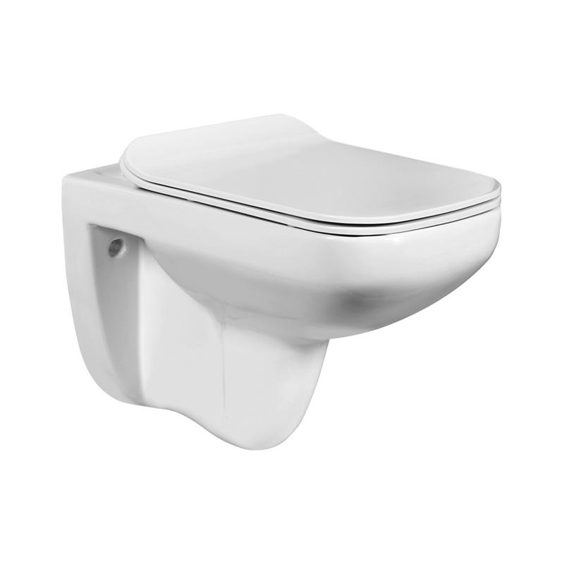 YS22212HR Vägghängd keramisk toalett, Rimless Väggmonterad toalett, tvättning;