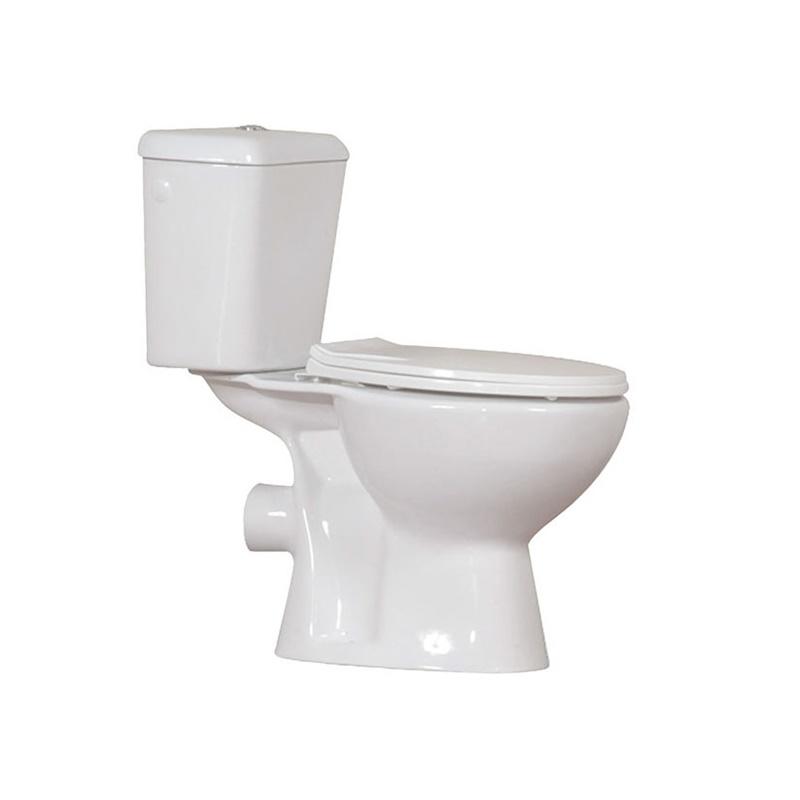 YS22221P Tvådelad keramisk toalett, nära kopplad P-fällbar tvätttoalett;