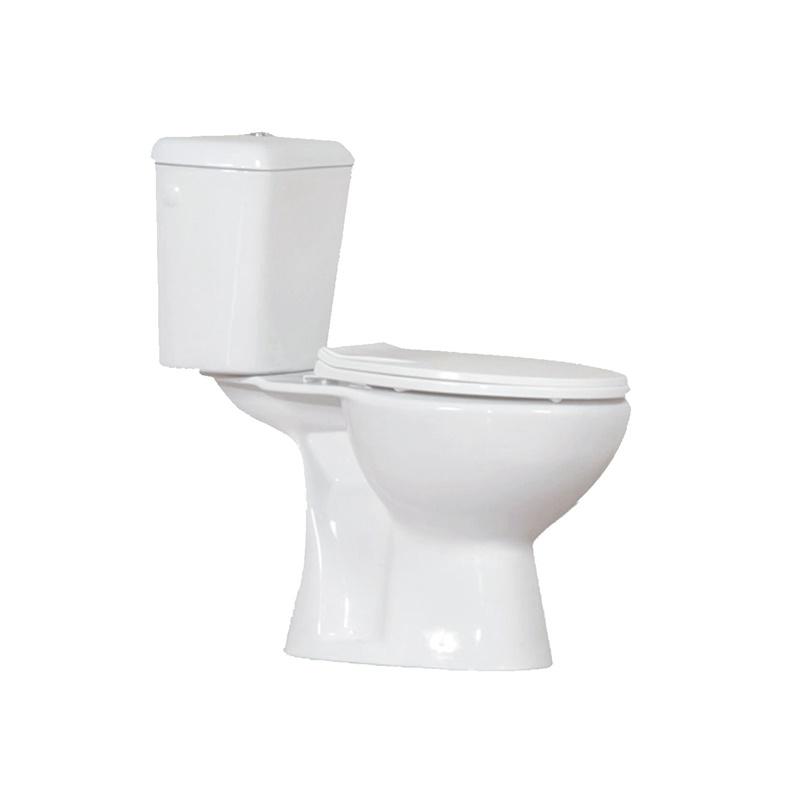 YS22221S Retro design 2-delad keramisk toalett, nära kopplad P-fällningstvätt toalett;