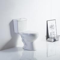 YS22235 2-delad keramisk toalett, nära kopplad S-trap sifontoalett;