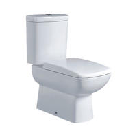 YS22240P 2-delad keramisk toalett, nära kopplad P-fälla avspolningstoalett;