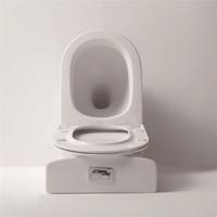 YS22268P 2-delad kantlös keramisk toalett, P-trap tvätta toalett;