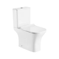 YS22291P 2-delad kantlös keramisk toalett, P-fälla avspolningstoalett;