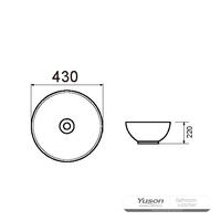 YS28398 Keramiskt handfat ovanför disk, konstnärligt handfat, keramiskt handfat;