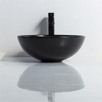 YS28401-MB Mattsvart keramik ovanför diskbänk, konstfat, keramiskt handfat;