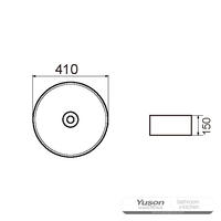 YS28405 Keramiskt handfat ovanför disk, konstnärligt handfat, keramiskt handfat;