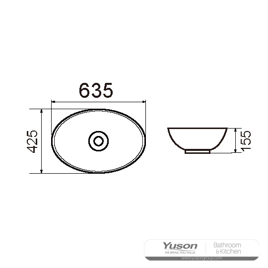 YS28416 Keramiskt handfat ovanför disk, konstnärligt handfat, keramiskt handfat;