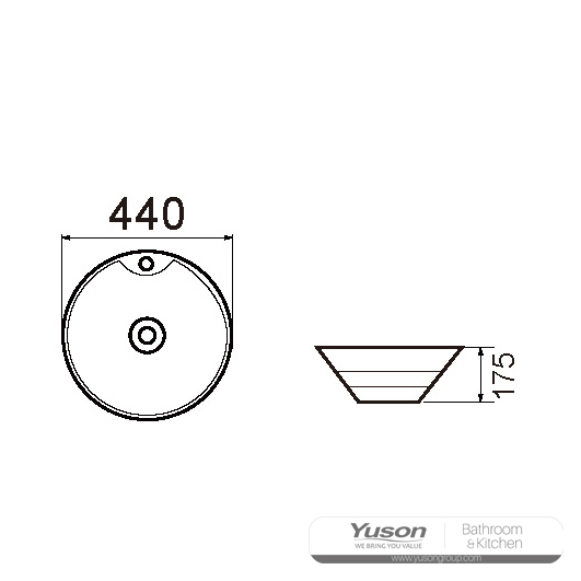 YS28422 Keramiskt handfat ovanför disk, konstnärligt handfat, keramiskt handfat;