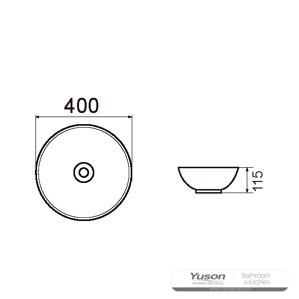 YS28423 Keramiskt handfat ovanför disk, konstnärligt handfat, keramiskt handfat;