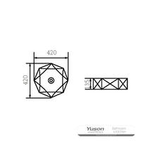 YS28461 Keramiskt handfat ovanför disk, konstnärligt handfat, keramiskt handfat;
