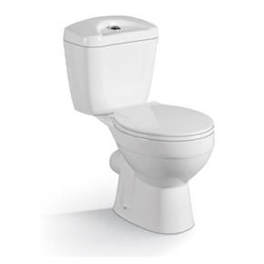 YS22207P Tvådelad keramisk toalett, nära kopplad P-fällbar tvätttoalett;