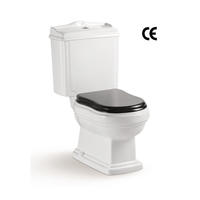 YS22209S Retro design 2-delad keramisk toalett, nära kopplad P-fälla avspolningstoalett;
