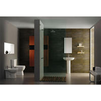 YS22212S Retro design 2-delad keramisk toalett, nära kopplad P-fälla avspolningstoalett;