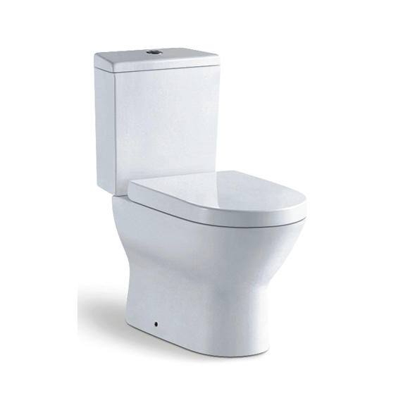 YS22260P Tvådelad keramisk toalett, P-fälla nedspolningstoalett;