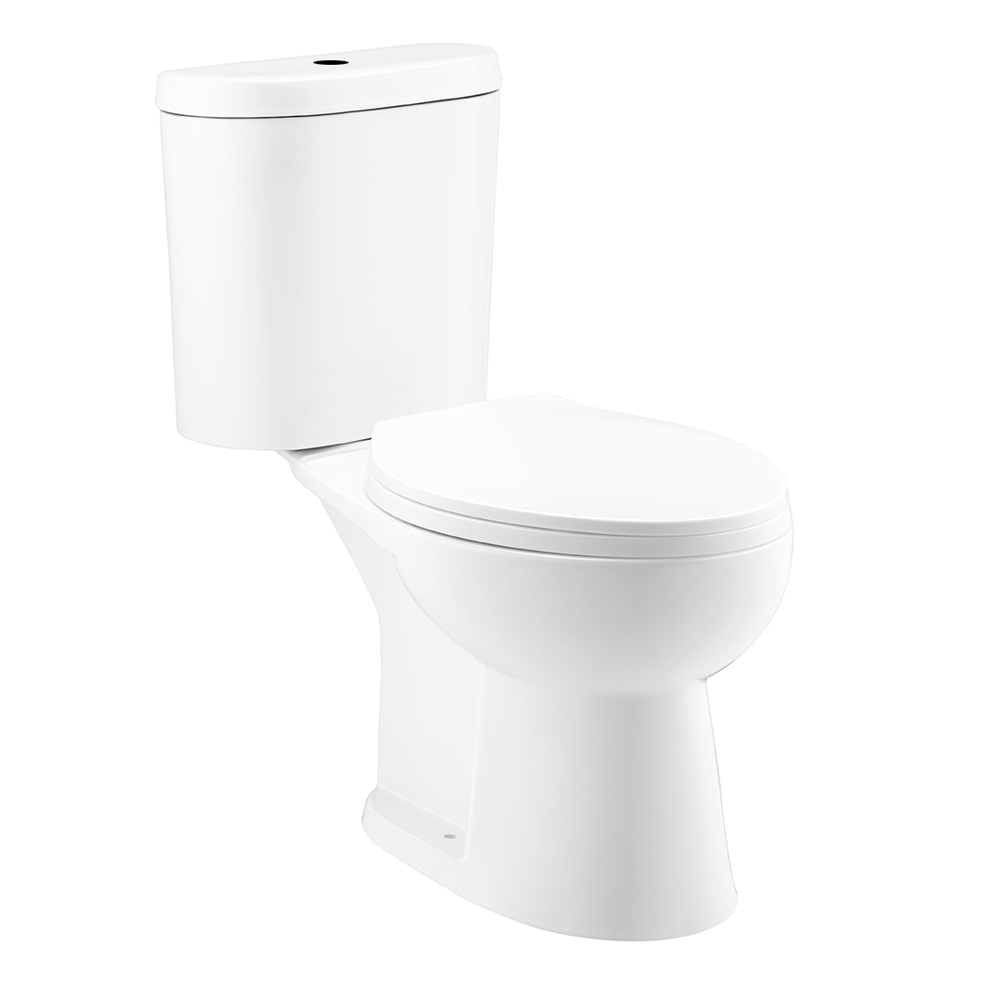 YS22203 2-delad keramisk toalett, förlängd S-trap toalett, TISI/SNI certifierad toalett;