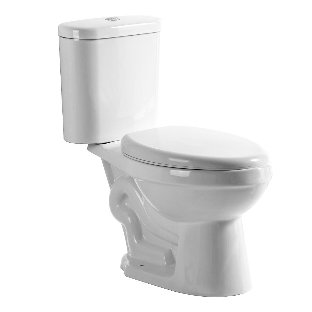 YS22236 2-delad keramisk toalett, nära kopplad S-trap sifonisk toalett;