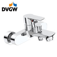 3187-10 DVGW-certifierad, mässingskran engrepps varm/kallvatten väggmonterad badkarsblandare