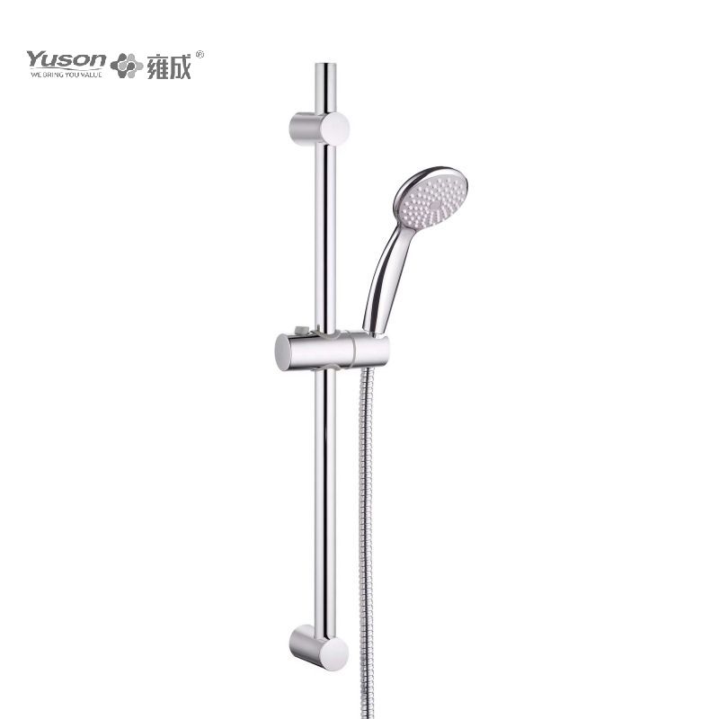 YS33277 ø19mm skjutduschset SS skjutstång, 1-funktions handdusch 1,5 m duschslang i rostfritt stål